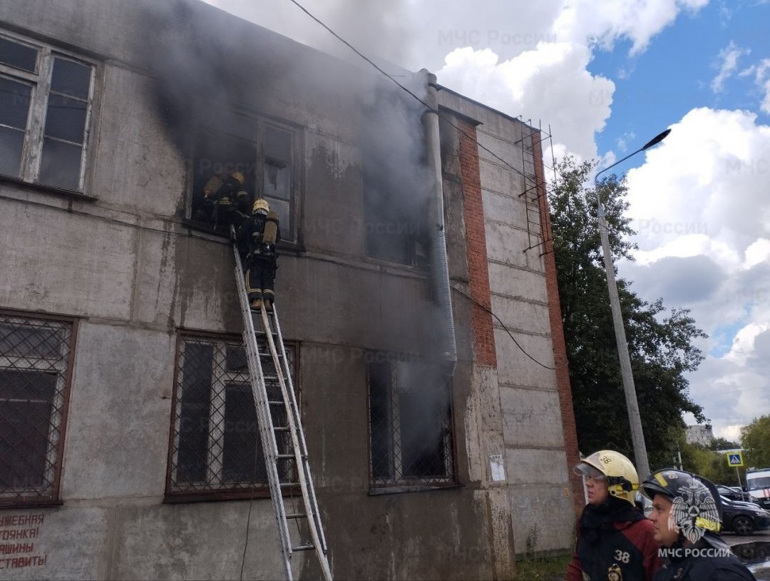 Пожар в нежилом здании в городском округе Богородский