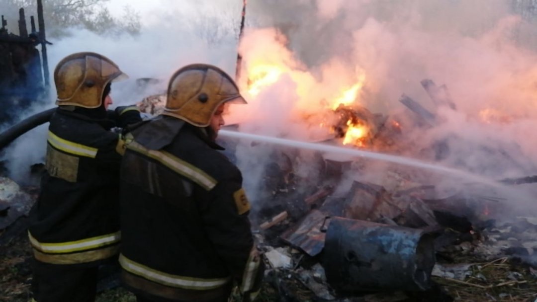 Пожар в нежилом здании в городском округе Богородский